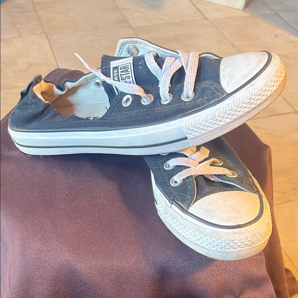 Converse Kids Black Canvas Sneakers
